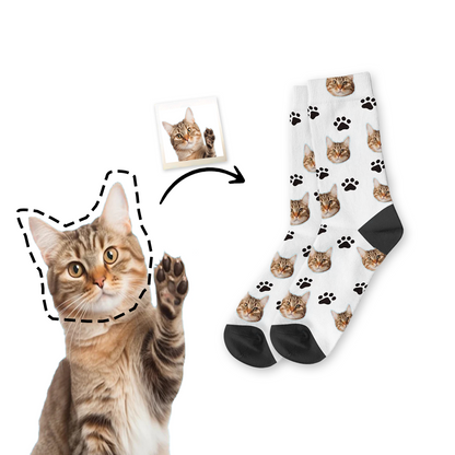 Personalisierte Miau-Socken