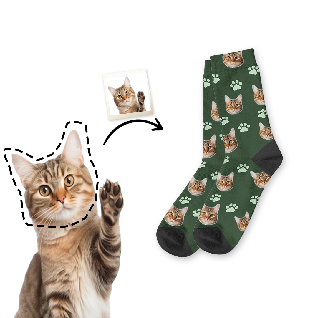 Personalisierte Miau-Socken