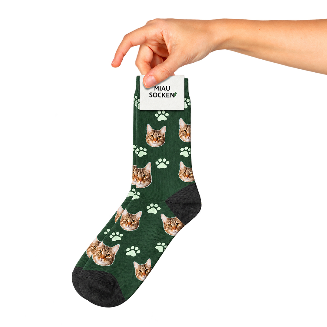 Personalisierte Miau-Socken