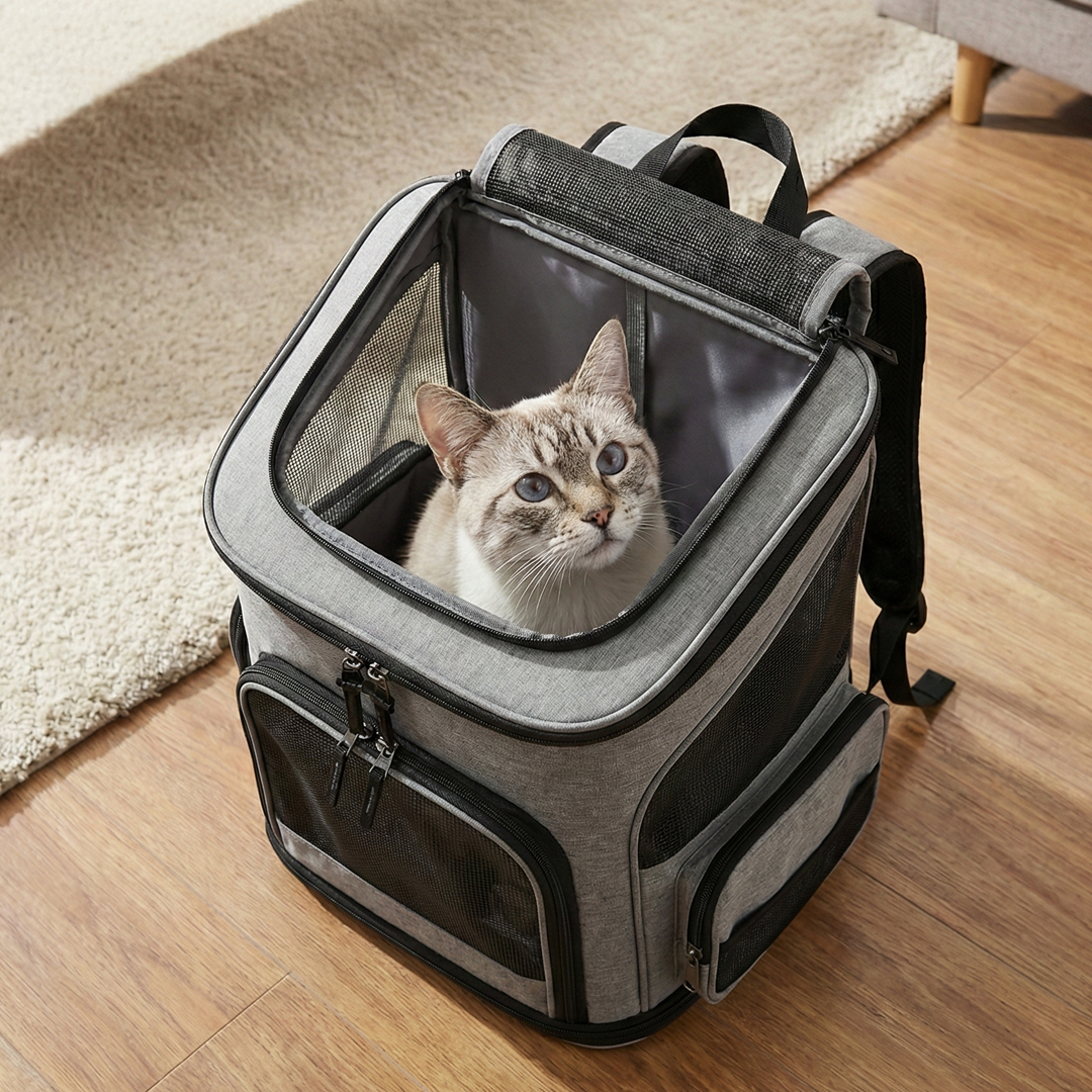 Komfortabler Katzenrucksack
