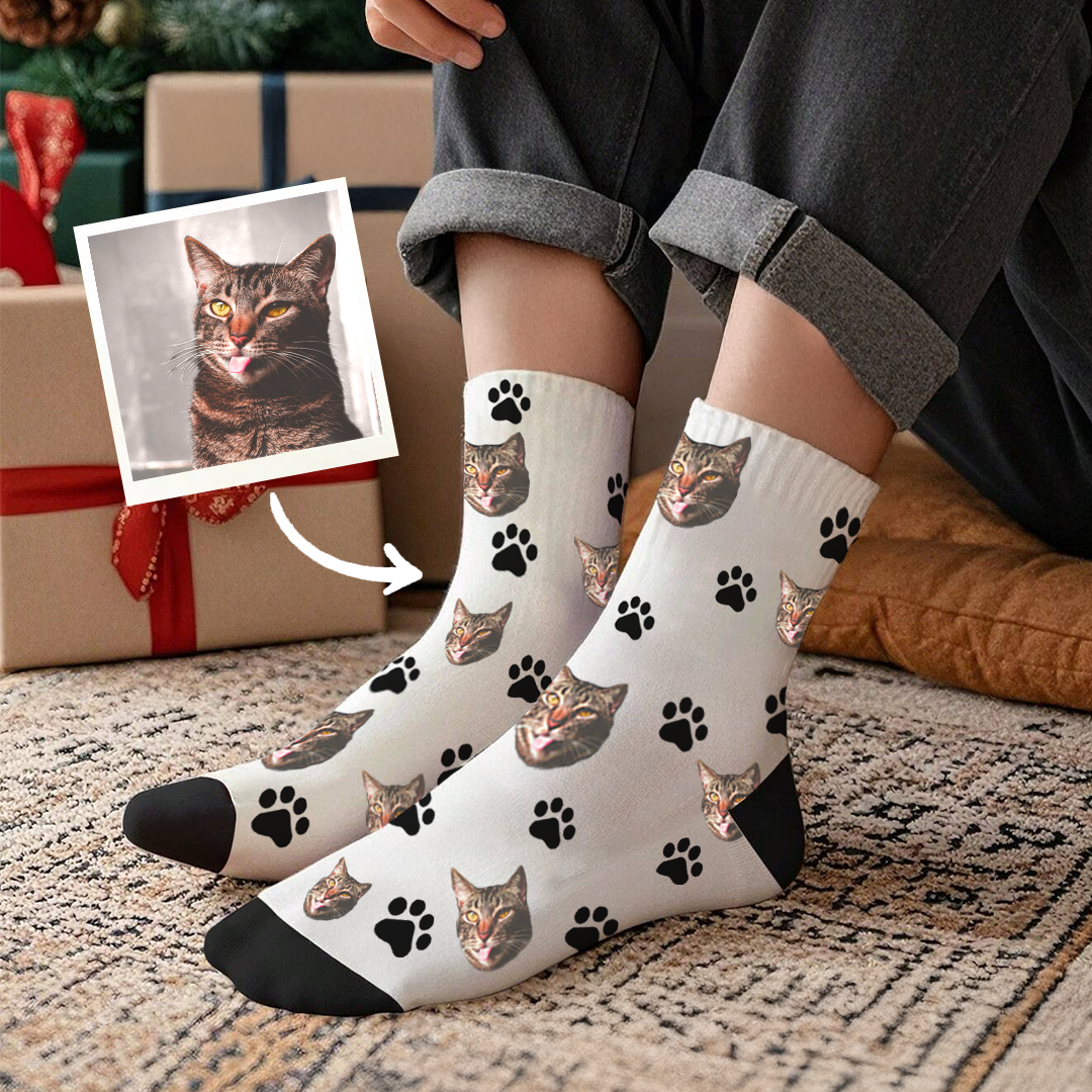 Personalisierte Miau-Socken