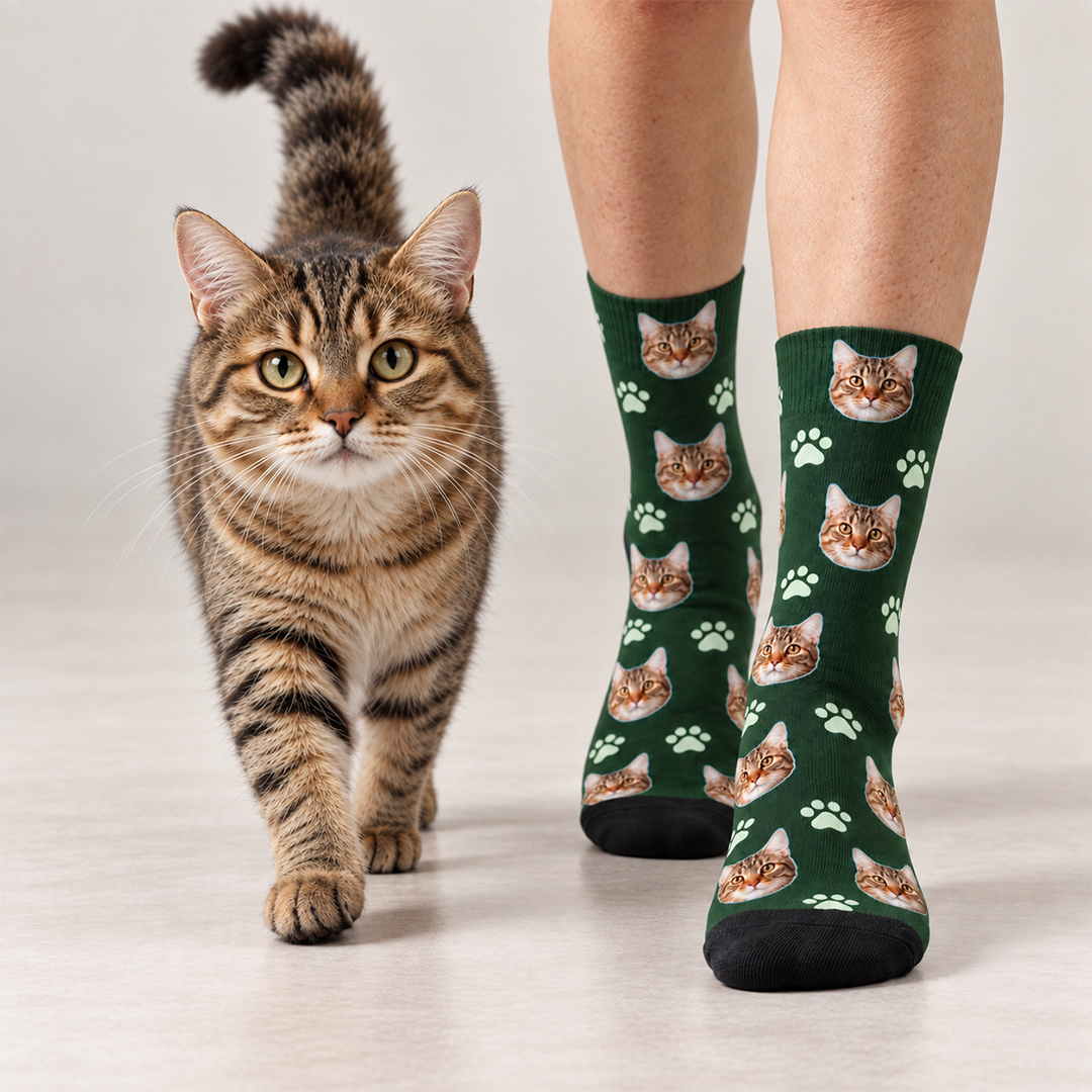 Personalisierte Miau-Socken