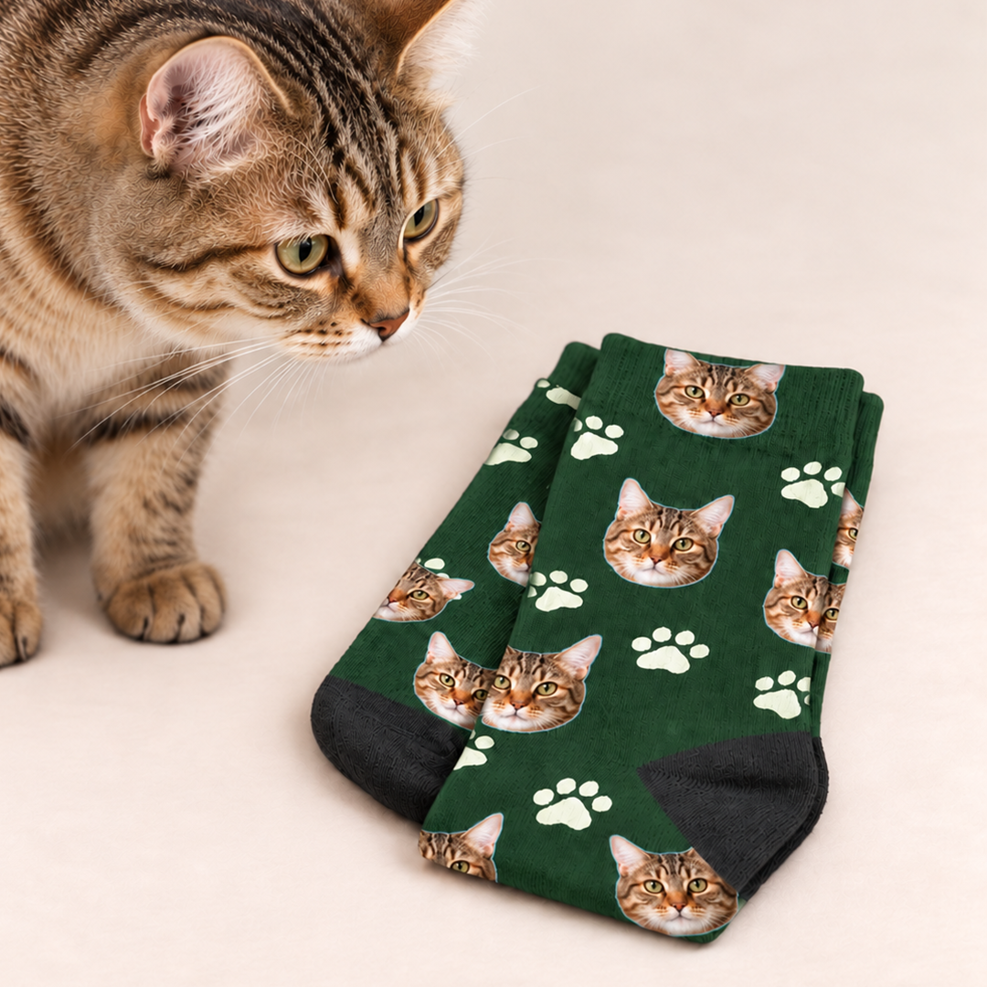 Personalisierte Miau-Socken