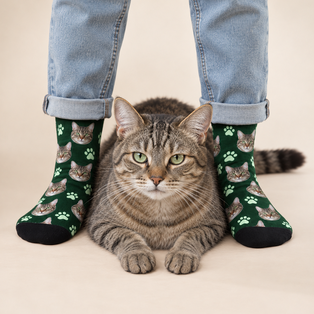 Personalisierte Miau-Socken