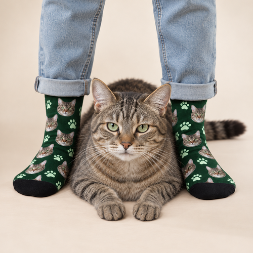 Personalisierte Miau-Socken
