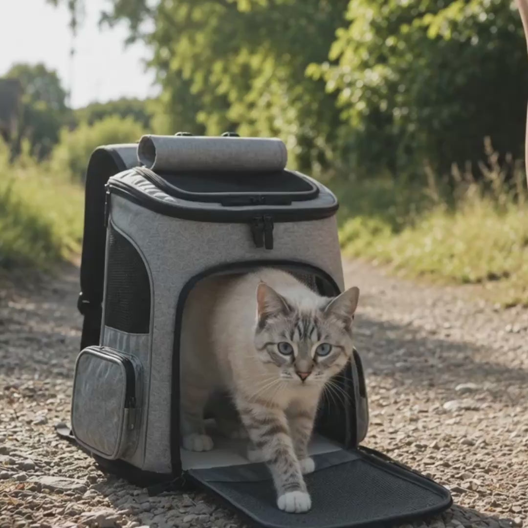 Komfortabler Katzenrucksack